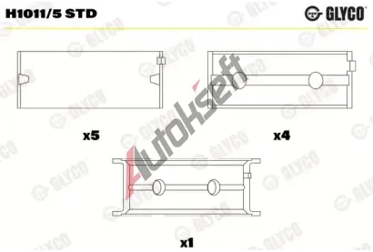 GLYCO Loiska klikovho hdele GLC H1011/5 STD, H1011/5 STD