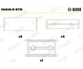 Loiska klikovho hdele GLYCO ‐ GLC H1018/5 STD