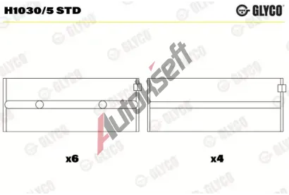 GLYCO Loiska klikovho hdele GLC H1030/5 STD, H1030/5 STD