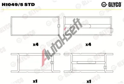 GLYCO Loiska klikovho hdele GLC H1049/5 STD, H1049/5 STD