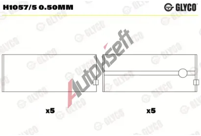 GLYCO Loiska klikovho hdele GLC H1057/5 0.50mm, H1057/5 0.50mm