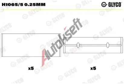 GLYCO Loiska klikovho hdele GLC H1065/5 0.25mm, H1065/5 0.25mm