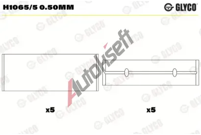 GLYCO Loiska klikovho hdele GLC H1065/5 0.50mm, H1065/5 0.50mm