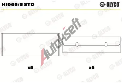 GLYCO Loiska klikovho hdele GLC H1065/5 STD, H1065/5 STD