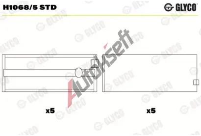 GLYCO Loiska klikovho hdele GLC H1068/5 STD, H1068/5 STD