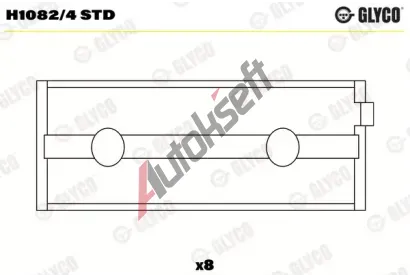 GLYCO Loiska klikovho hdele GLC H1082/4 STD, H1082/4 STD