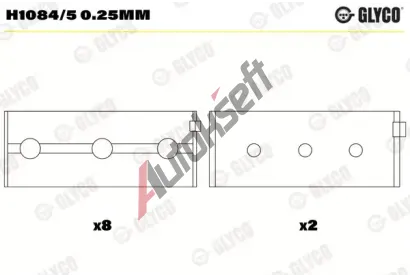 GLYCO Loiska klikovho hdele GLC H1084/5 0.25mm, H1084/5 0.25mm