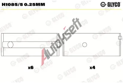 GLYCO Loiska klikovho hdele GLC H1085/5 0.25mm, H1085/5 0.25mm