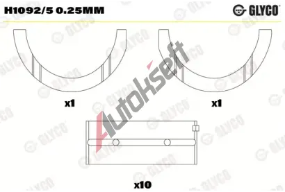 GLYCO Loiska klikovho hdele GLC H1092/5 0.25mm, H1092/5 0.25mm