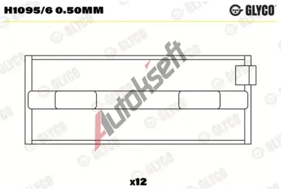 GLYCO Loiska klikovho hdele GLC H1095/6 0.50mm, H1095/6 0.50mm