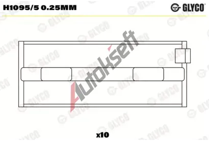 GLYCO Loiska klikovho hdele GLC H1095/5 0.25mm, H1095/5 0.25mm