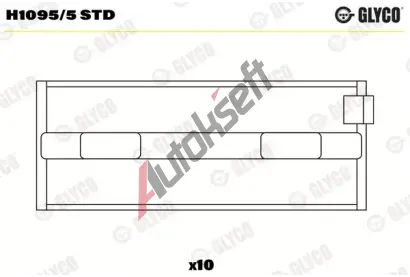 GLYCO Loiska klikovho hdele GLC H1095/5 STD, H1095/5 STD