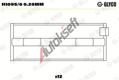GLYCO Loiska klikovho hdele GLC H1095/6 0.25mm, H1095/6 0.25mm