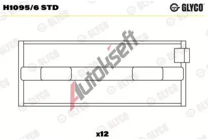 GLYCO Loiska klikovho hdele GLC H1095/6 STD, H1095/6 STD