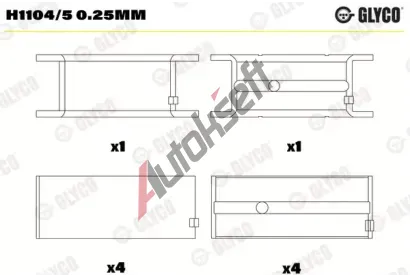GLYCO Loiska klikovho hdele GLC H1104/5 0.25mm, H1104/5 0.25mm