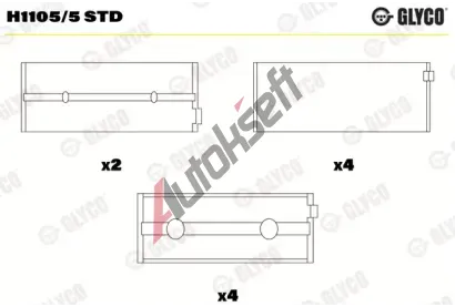 GLYCO Loiska klikovho hdele GLC H1105/5 STD, H1105/5 STD