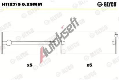GLYCO Loiska klikovho hdele GLC H1127/5 0.25mm, H1127/5 0.25mm