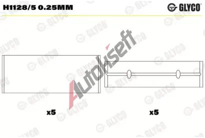 GLYCO Loiska klikovho hdele GLC H1128/5 0.25MM, H1128/5 0.25MM