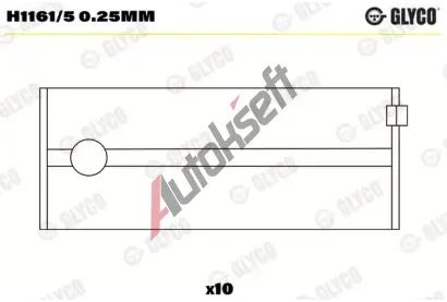 GLYCO Loiska klikovho hdele GLC H1161/5 0.25mm, H1161/5 0.25mm