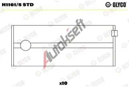 GLYCO Loiska klikovho hdele GLC H1161/5 STD, H1161/5 STD