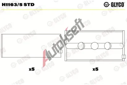 GLYCO Loiska klikovho hdele GLC H1163/5 STD, H1163/5 STD