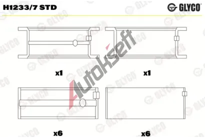 GLYCO Lo�iska klikov�ho h��dele GLC H1233/7 STD, H1233/7 STD
