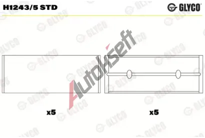 GLYCO Loiska klikovho hdele GLC H1243/5 STD, H1243/5 STD