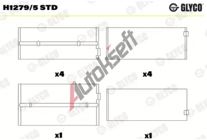 GLYCO Lo�iska klikov�ho h��dele GLC H1279/5 STD, H1279/5 STD