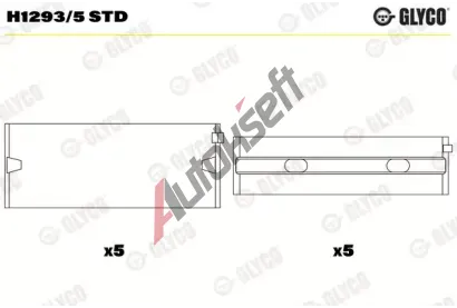 GLYCO Loiska klikovho hdele GLC H1293/5 STD, H1293/5 STD