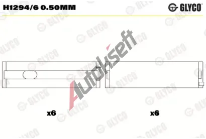 GLYCO Loiska klikovho hdele GLC H1294/6 0.50mm, H1294/6 0.50mm
