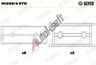 GLYCO Lo�iska klikov�ho h��dele GLC H1295/4 STD, H1295/4 STD