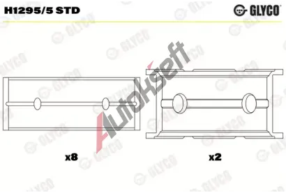 GLYCO Loiska klikovho hdele GLC H1295/5 STD, H1295/5 STD