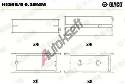 GLYCO Loiska klikovho hdele GLC H1298/5 0.25MM, H1298/5 0.25MM