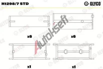 GLYCO Loiska klikovho hdele GLC H1298/7 STD, H1298/7 STD