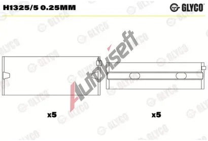 GLYCO Loiska klikovho hdele GLC H1325/5 0.25mm, H1325/5 0.25mm
