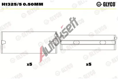 GLYCO Loiska klikovho hdele GLC H1325/5 0.50mm, H1325/5 0.50mm