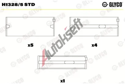 GLYCO Loiska klikovho hdele IROX GLC H1328/5 STD, H1328/5 STD