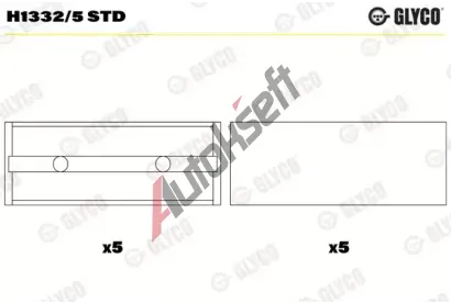 GLYCO Loiska klikovho hdele GLC H1332/5 STD, H1332/5 STD