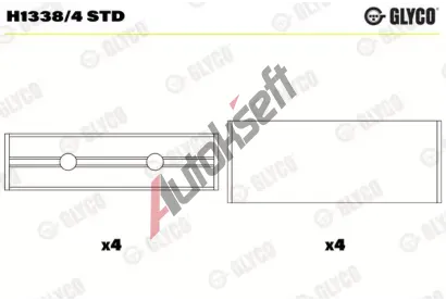 GLYCO Loiska klikovho hdele GLC H1338/4 STD, H1338/4 STD