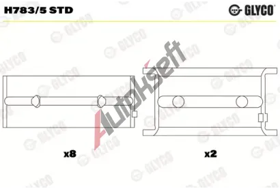 GLYCO Loiska klikovho hdele GLC H783/5 STD, H783/5 STD
