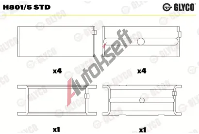 GLYCO Loiska klikovho hdele GLC H801/5 STD, H801/5 STD