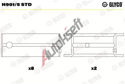 GLYCO Lo�iska klikov�ho h��dele GLC H901/5 STD, H901/5 STD