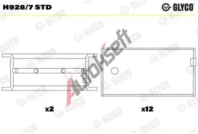 GLYCO Lo�iska klikov�ho h��dele GLC H928/7 STD, H928/7 STD
