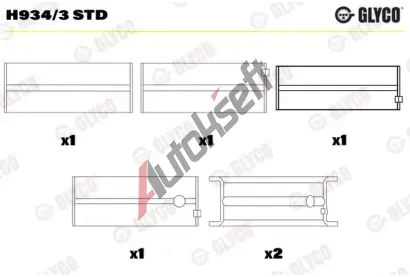 GLYCO Lo�iska klikov�ho h��dele GLC H934/3 STD, H934/3 STD