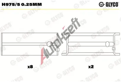 GLYCO Loiska klikovho hdele GLC H975/5 0.25mm, H975/5 0.25mm