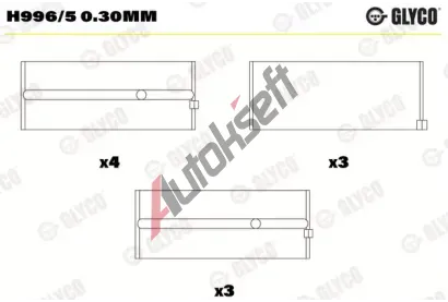 GLYCO Loiska klikovho hdele GLC H996/5 0.30mm, H996/5 0.30mm