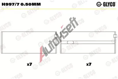 GLYCO Loiska klikovho hdele GLC H997/7 0.50mm, H997/7 0.50mm