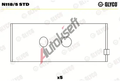 GLYCO Loisko vakovho hdele GLC N118/5 STD, N118/5 STD