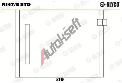 GLYCO Loisko vakovho hdele GLC N147/5 STD, N147/5 STD