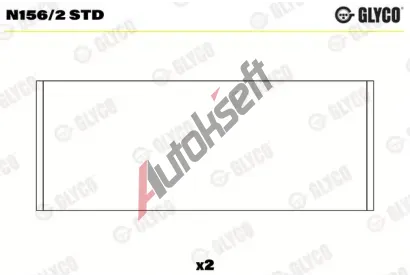 GLYCO Loisko vakovho hdele GLC N156/2 STD, N156/2 STD